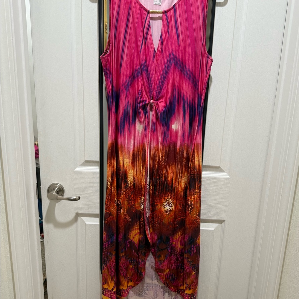 VENUS Vibrant Pink and Blue Tunic